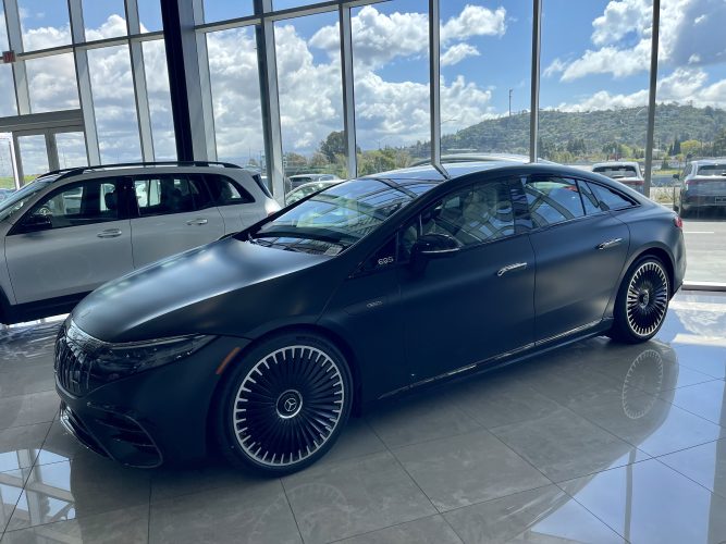 Next luxury car prices are so high - 2024 Mercedes AMG EQS matte black for $171,000