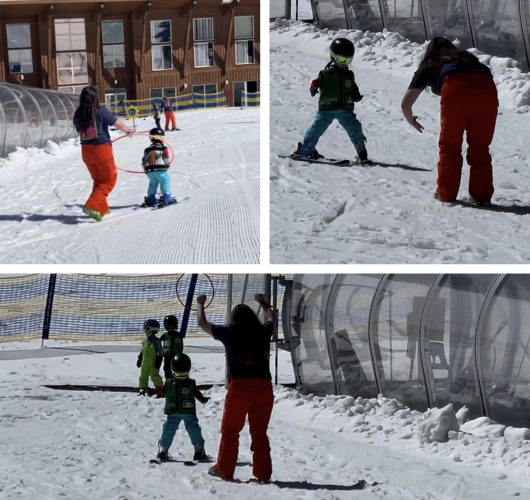 Happy ski lessons at Palisades Tahoe - family ski vacations are expensive